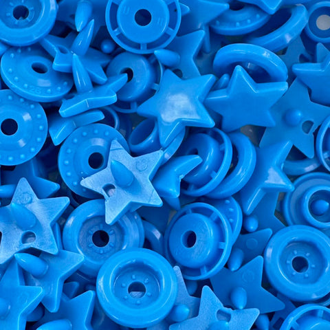 KAM® Snaps ★Star★ Shaped Glossy (B8 - Bright Blue) KAM® Snaps ★Star★ Shaped Glossy (B8 - Bright Blue)
