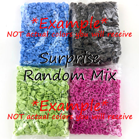Surprise Random Mix: 1000* KAM® Snaps/Plastic Snaps