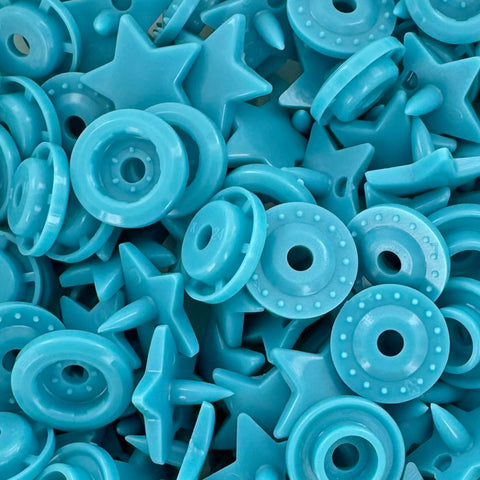 KAM® Snaps ★Star★ Shaped Glossy (B46 - Teal) KAM® Snaps ★Star★ Shaped Glossy (B46 - Teal)