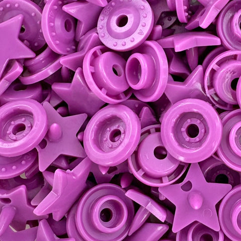 KAM® Snaps ★Star★ Shaped Glossy (B56 - Bright Purple) KAM® Snaps ★Star★ Shaped Glossy (B56 - Bright Purple)