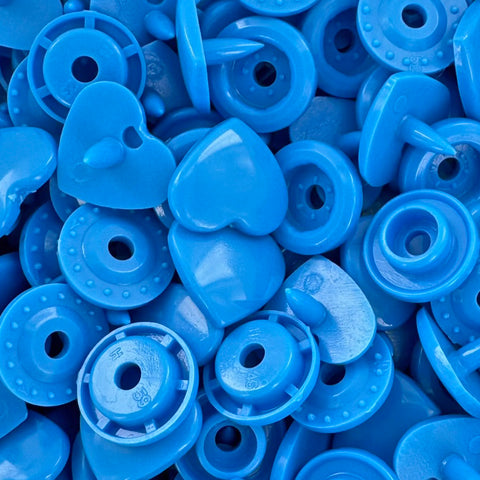 KAM® Snaps ♥Heart♥ Shaped Glossy (B8 - Bright Blue) KAM® Snaps ♥Heart♥ Shaped Glossy (B8 - Bright Blue)