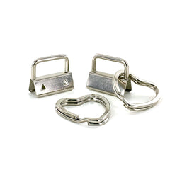1" Key Fob with HEART Split Rings 1" Key Fob with HEART Split Rings