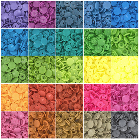 KAM® Snaps Size 20 Glossy - Mids (25 Colors) KAM® Snaps Size 20 Glossy - Mids (25 Colors)