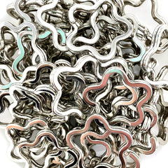 FLOWER Silver Split Rings (35 mm) FLOWER Silver Split Rings (35 mm)