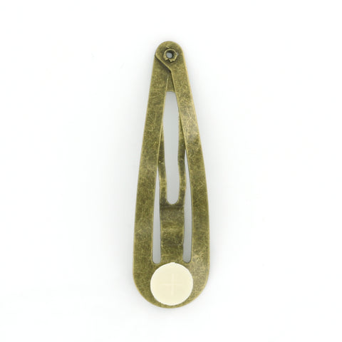 2" Barrette Snap Clips (Antique Brass)