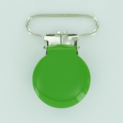 1" (25mm) Round Shaped Enameled Metal Clips (B14 - Spring Green) 1" (25mm) Round Shaped Enameled Metal Clips (B14 - Spring Green)