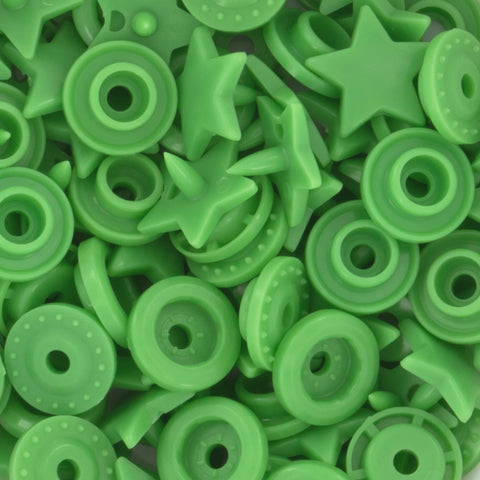KAM® Snaps ★Star★ Shaped Glossy (B14 - Spring Green) KAM® Snaps ★Star★ Shaped Glossy (B14 - Spring Green)