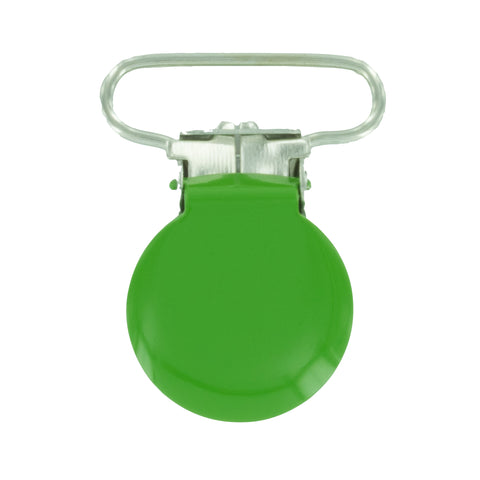 1" (25mm) Round Shaped Enameled Metal Clips (B14 - Spring Green) 1" (25mm) Round Shaped Enameled Metal Clips (B14 - Spring Green)