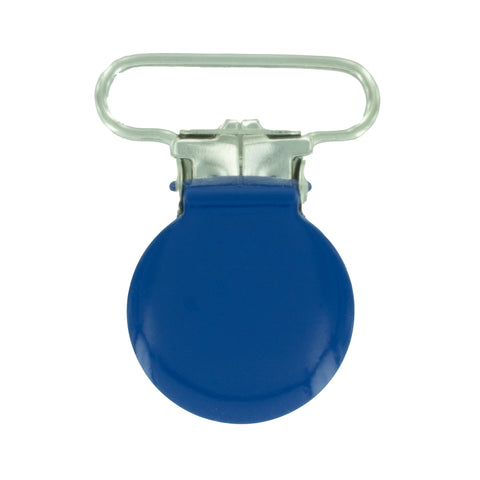 1" (25mm) Round Shaped Enameled Metal Clips (B16 - Royal Blue) 1" (25mm) Round Shaped Enameled Metal Clips (B16 - Royal Blue)