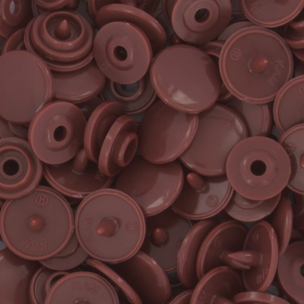KAM Snaps Size 16 Glossy (B26 - Rusty Brown)