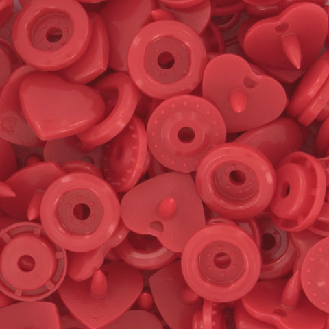 KAM® Snaps ♥Heart♥ Shaped Glossy (B38 - Deep Red) KAM® Snaps ♥Heart♥ Shaped Glossy (B38 - Deep Red)