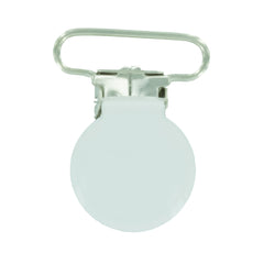 1" (25mm) Round Shaped Enameled Metal Clips (B3 - White) 1" (25mm) Round Shaped Enameled Metal Clips (B3 - White)