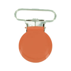 1" (25mm) Round Shaped Enameled Metal Clips (B55 - Orange) 1" (25mm) Round Shaped Enameled Metal Clips (B55 - Orange)