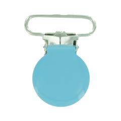 1" (25mm) Round Shaped Enameled Metal Clips (B59 - Pool Blue) 1" (25mm) Round Shaped Enameled Metal Clips (B59 - Pool Blue)