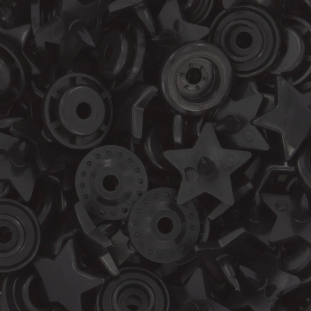 KAM Snaps Star Shaped Glossy (B5 - Black)