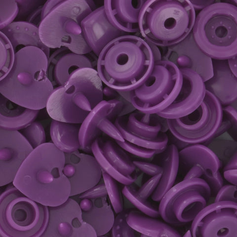 KAM® Snaps ♥Heart♥ Shaped Glossy (G114 - Grape Soda) KAM® Snaps ♥Heart♥ Shaped Glossy (G114 - Grape Soda)