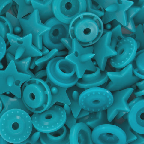 KAM® Snaps ★Star★ Shaped Glossy (G115 - Turquoise) KAM® Snaps ★Star★ Shaped Glossy (G115 - Turquoise)