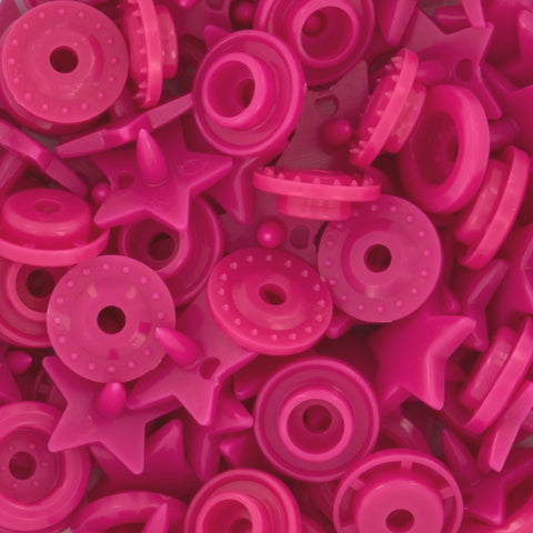 KAM® Snaps ★Star★ Shaped Glossy (G122 - Fuchsia) KAM® Snaps ★Star★ Shaped Glossy (G122 - Fuchsia)