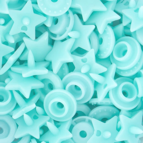 KAM® Snaps ★Star★ Shaped Glossy (G124 - Robin's Egg Blue) KAM® Snaps ★Star★ Shaped Glossy (G124 - Robin's Egg Blue)