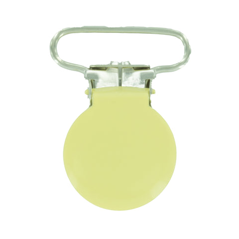 1" (25mm) Round Shaped Enameled Metal Clips (G76 - F Butter) 1" (25mm) Round Shaped Enameled Metal Clips (G76 - F Butter)