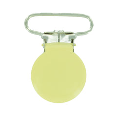 1" (25mm) Round Shaped Enameled Metal Clips (G76 - F Butter) 1" (25mm) Round Shaped Enameled Metal Clips (G76 - F Butter)