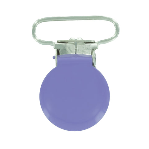 1" (25mm) Round Shaped Enameled Metal Clips (G79 - F Lavender) 1" (25mm) Round Shaped Enameled Metal Clips (G79 - F Lavender)