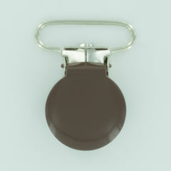 1" (25mm) Round Shaped Enameled Metal Clips (G89 - GD Milk Chocolate) 1" (25mm) Round Shaped Enameled Metal Clips (G89 - GD Milk Chocolate)