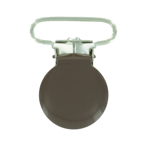 1" (25mm) Round Shaped Enameled Metal Clips (G89 - GD Milk Chocolate) 1" (25mm) Round Shaped Enameled Metal Clips (G89 - GD Milk Chocolate)