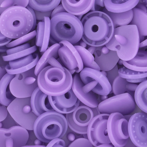 KAM® Snaps ♥Heart♥ Shaped Glossy (G99 - Lilac) KAM® Snaps ♥Heart♥ Shaped Glossy (G99 - Lilac)