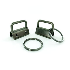 Gunmetal 1" Key Fob Hardware Gunmetal 1" Key Fob Hardware