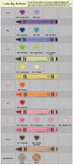 Heart Shaped KAM Plastic Snaps Color Chart Heart Shaped KAM Plastic Snaps Color Chart