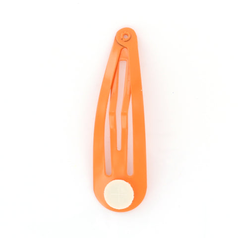 2" Barrette Snap Clips (Orange)