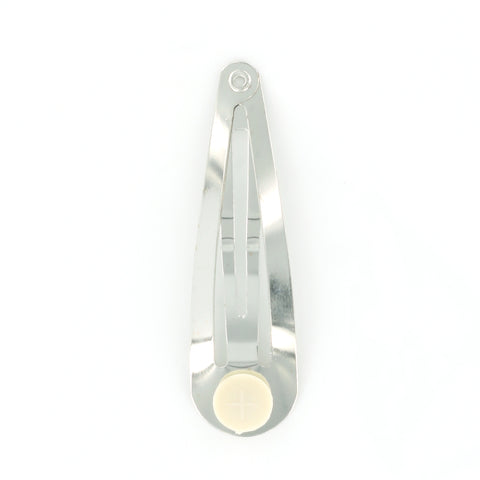 2" Barrette Snap Clips (Silver)