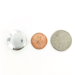 DIY - SMALL - Size 36 Cover Button Pendant Bezel Kit - Makes 10