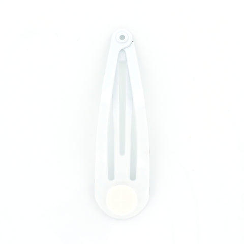 2" Barrette Snap Clips (White) 2" Barrette Snap Clips (White)