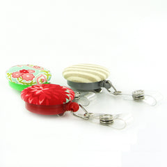 Fabric Cover Button Badge Reels Example