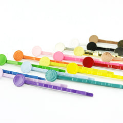 100 Piece - 2" (50 mm) Enamel Bobby Pins / Hair Pins (Random Mix)