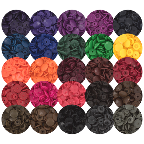 KAM® Snaps Size 20 Glossy - Darks (25 Colors)