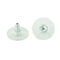 10 mm Stainless Steel Earring Posts and Backs with Glue Pads