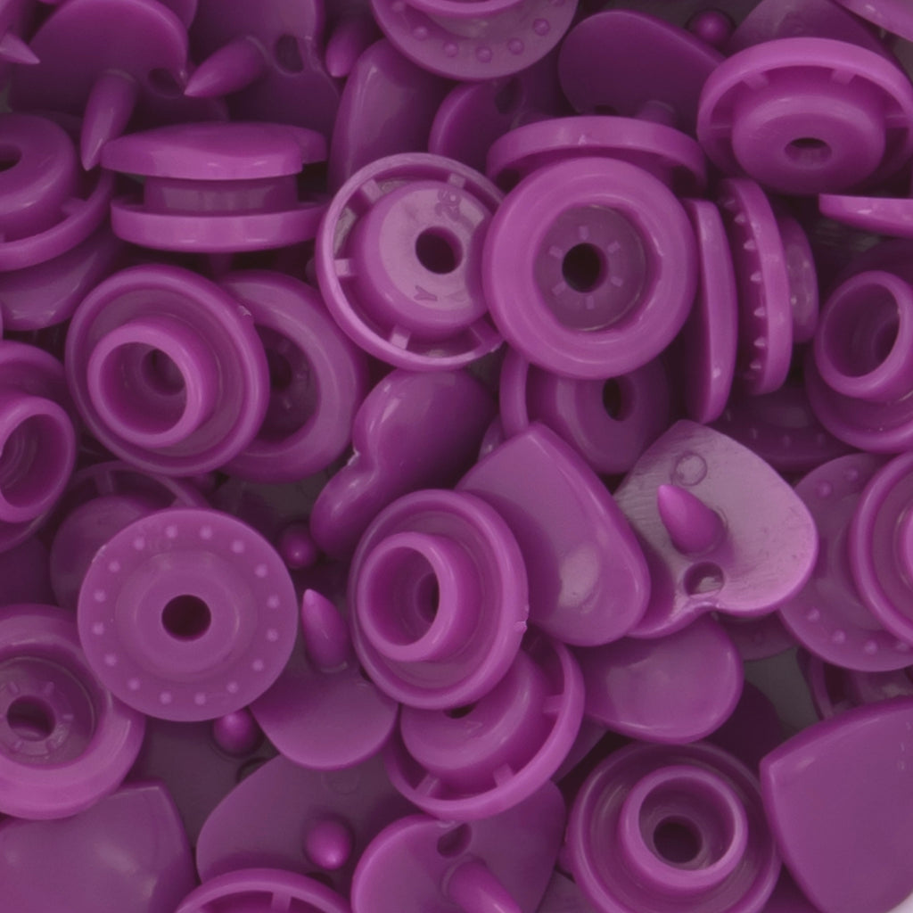 KAM® Snaps ♥Heart♥ Shaped Glossy (G95 - Dazzle Purple)
