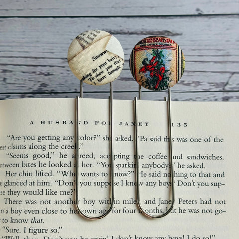 Antique Book & Pages Bookmarks