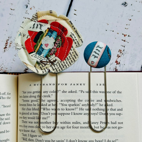 Just One More Page & Flower Bookmarks