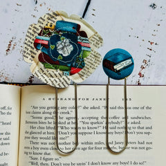 Closed Book & Flower Bookmarks