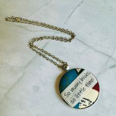 "So many books, so little time!" Pendant Necklace