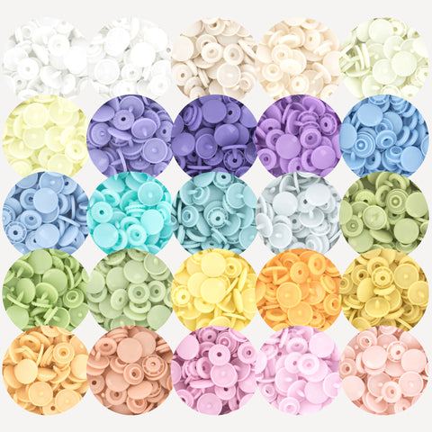 KAM® Snaps Size 20 Glossy - Lights (25 Colors)