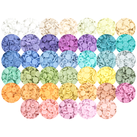 KAM® Snaps Size 20 Glossy - Lights (40 Colors)