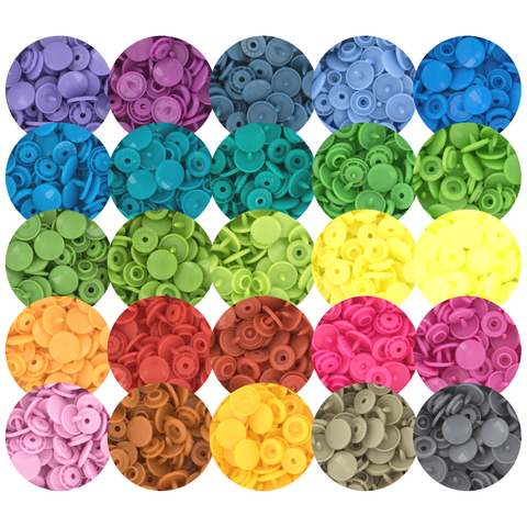 KAM® Snaps Size 20 Glossy - Mids (25 Colors)