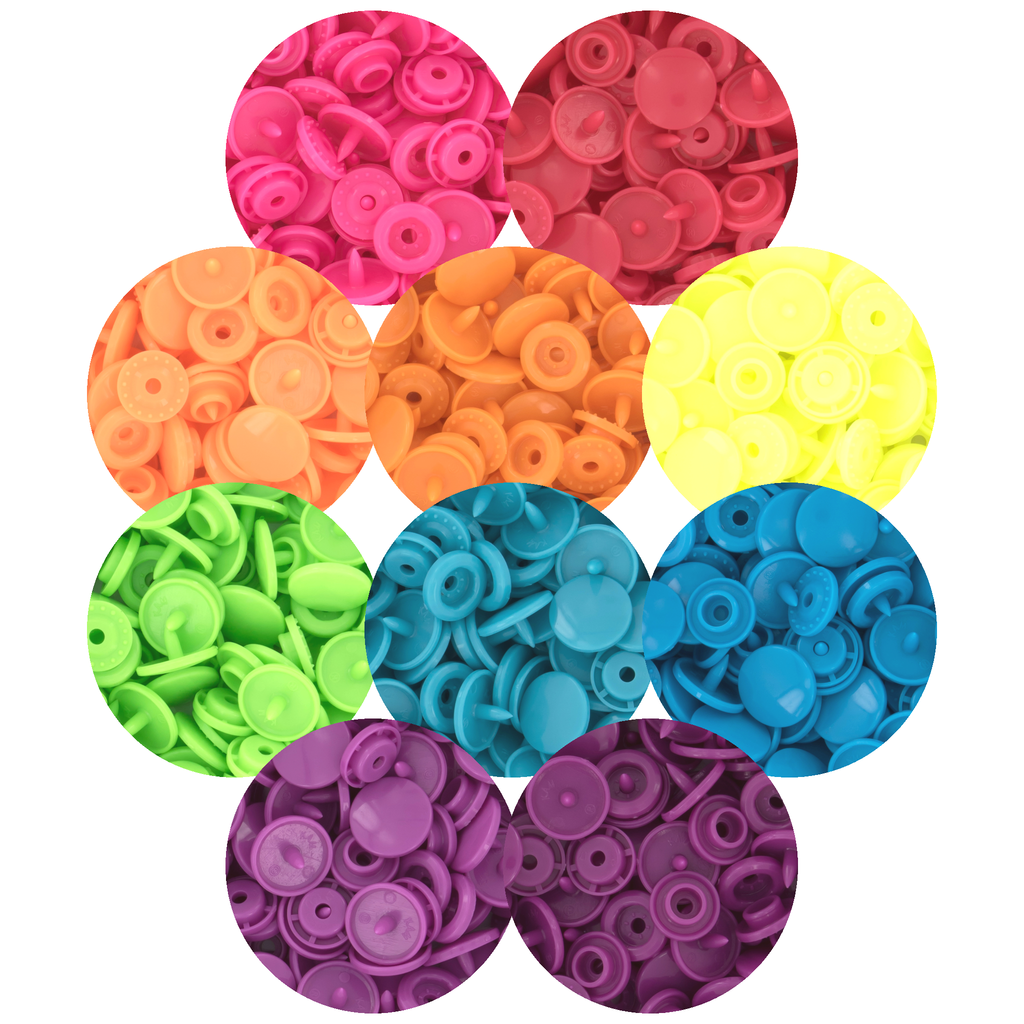 KAM® Snaps Size 20 Glossy (Neon Spectrum)