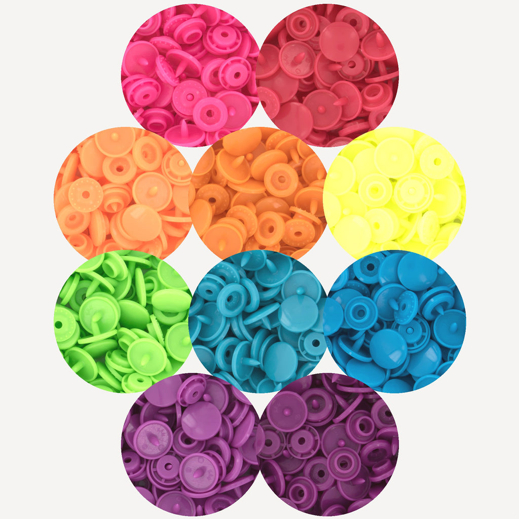 KAM® Snaps Size 20 Glossy (Neon Spectrum)