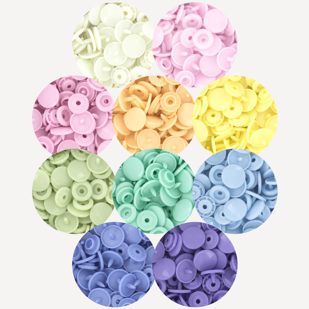KAM® Snaps Size 20 Glossy (Pastel Spectrum)